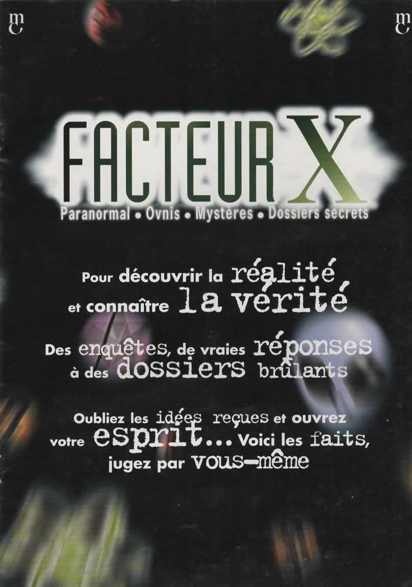 Image d'accueil des archives du Magazine Facteur X